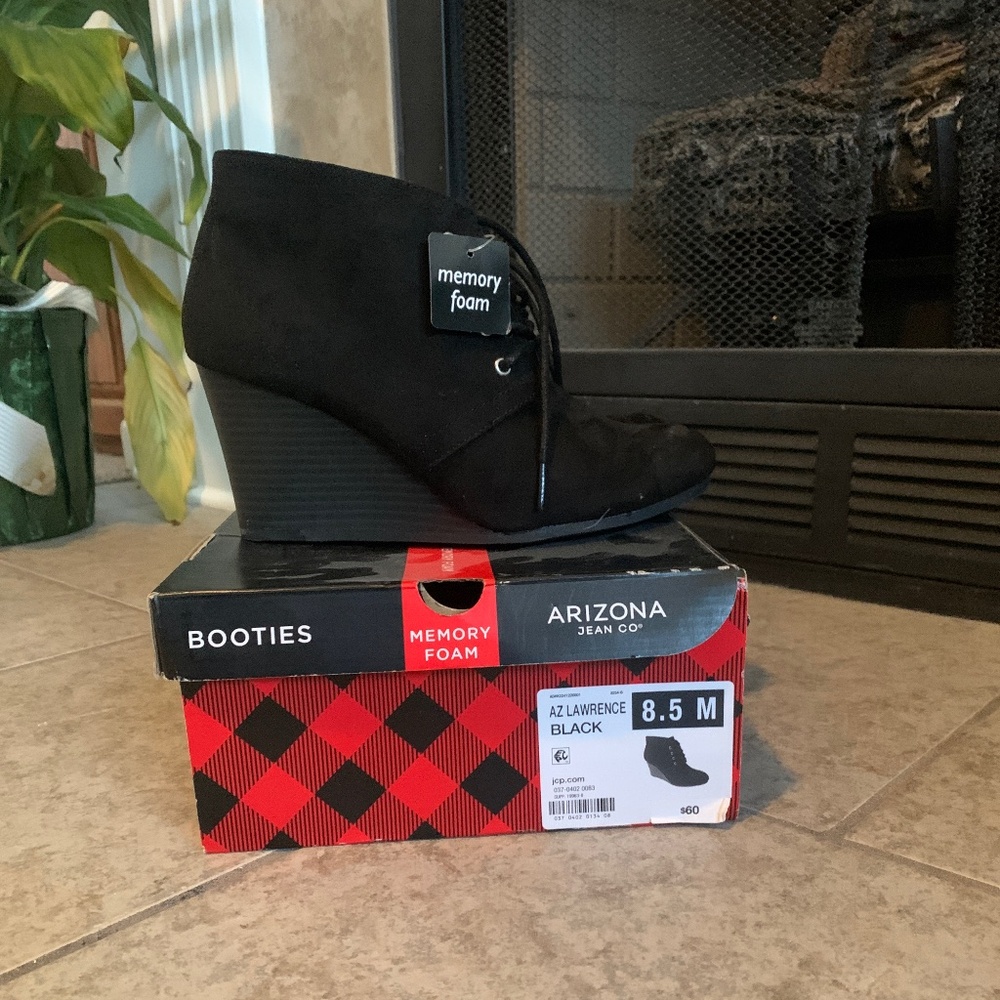 Black Memory Foam Booties